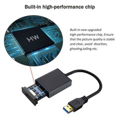 AKWOR USB to HDMI Adapter, USB 3.0 to HDMI 1080P Video Audio Converter Connec…