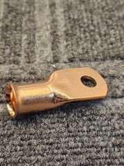 8-Piece 4/0 AWG – 3/8-inch Copper Battery Wire Lugs with 3:1 Heat Shrink Tubing