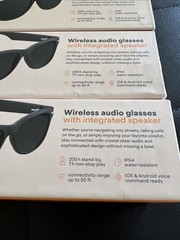 3 Pair NIB WeariQ Wireless Smart Glasses Bluetooth, Black Polarized Lenses