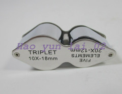 Geological magnifying glass 10 times 20 times double head and multiple geology