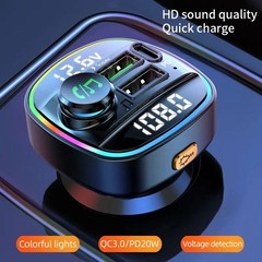 Bluetooth FM Transmitter Car Adapter Hands Free Radio USB Charger AUX Audio