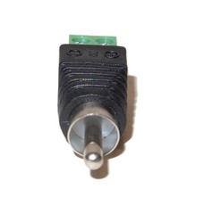 10x Phono Speaker Wire cable to Audio male RCA Connector Adapter Jack Plug