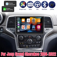 Android 13 Apple Carplay Car Stereo Radio GPS For Jeep Grand Cherokee 2014-2022