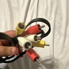 3-RCA Male to 3-RCA Male Composite AV Cable Red/White/Yellow 1:1 Black