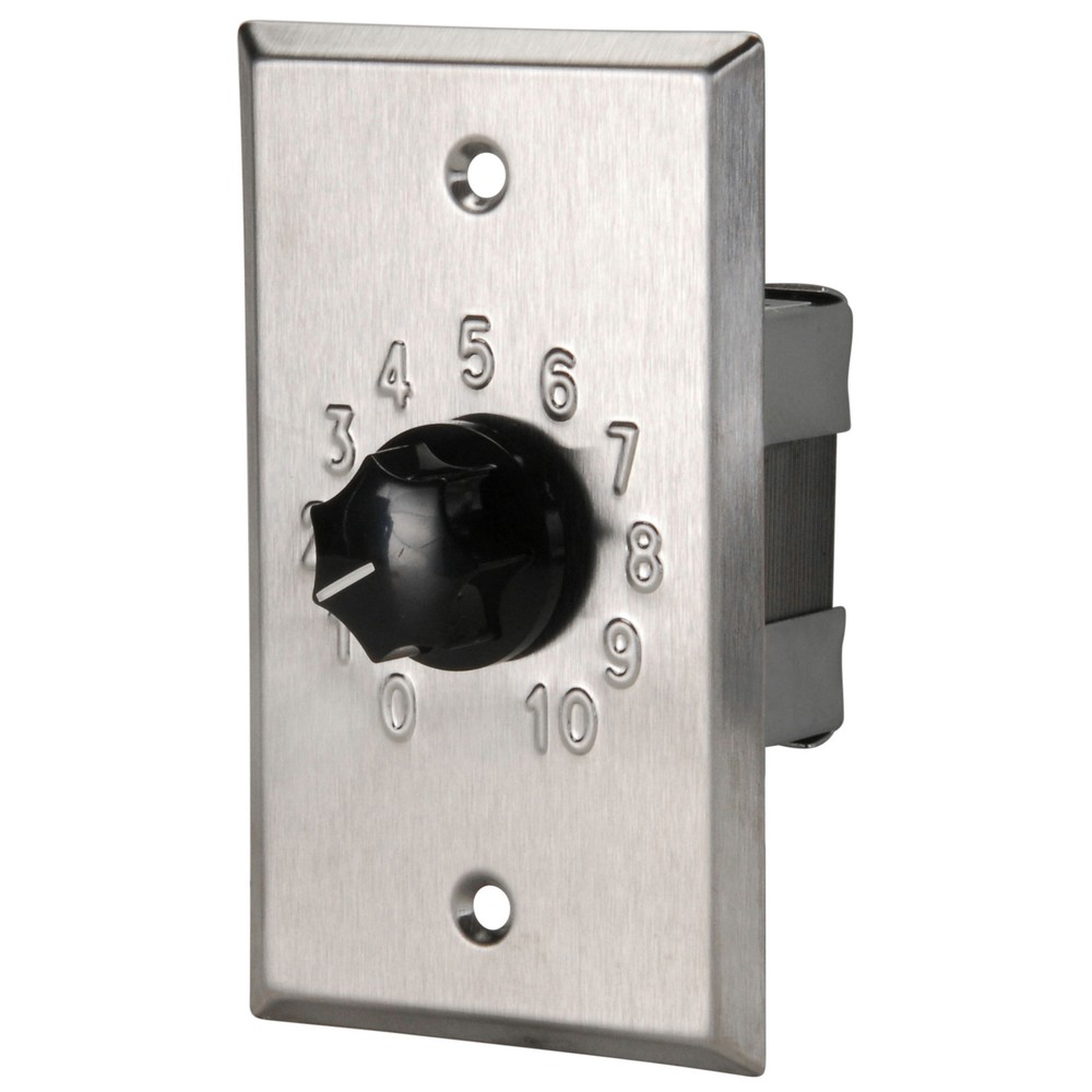 Quam QC10 20W 25/70V Stainless Steel Attenuator Embossed
