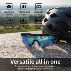 Polarized Sport Sunglasses With Bluetooth UV400 Hi-Fi Music for Running&Cycling