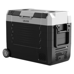 VEVOR Car Refrigerator 48 QT Compressor Electric Cooler with Wheels & Dual Zone