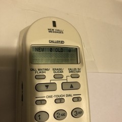 Sony Corded Telephone IT-ID20 Caller-ID Landline Phone Programmable White @E