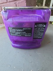 JWIN JV-TV1011 Purple transparent mini television AM/FM radio