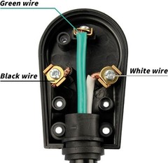30 Amp Plug, Heavy Duty Replacement Plug Adapter, 125V Elect Color: Green Male