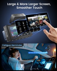 4K Dash Cam Front and Rear Dash Camera Car DVR WiFi APP GPS with 64GB Card