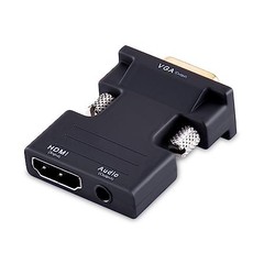 HDMI Female to VGA Male Video Adapter HD 1080p Audio Converter for Laptop PC DVD