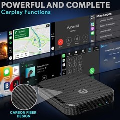 Pyle Wireless Carplay & Android System iA Box-4GB RAM 64GB ROM (Black Pattern)