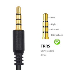 3.5mm TRRS 4-Pole Male to 5/6 Way Female Stereo AUX Audio Splitter Cable