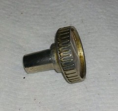 VINTAGE CONTROL KNOB FOR TV TELEVISION SETS METAL,PLASTIC UNKNOWN BRAND OR MODEL