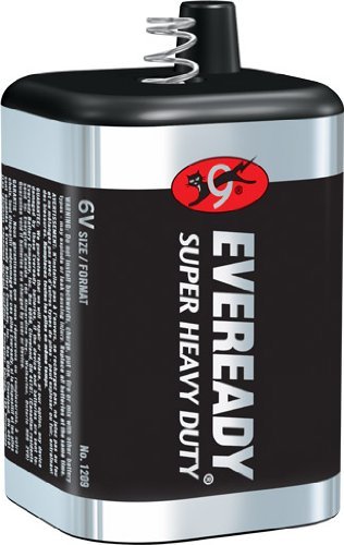 Eveready 1209 Zinc-Carbon Super Heavy Duty Lantern 6 Volts 1 Battery