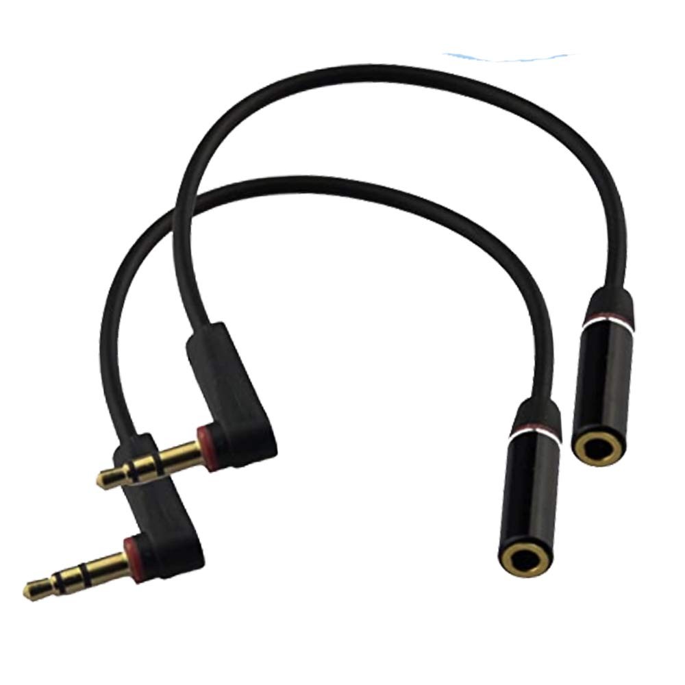 Seadream Audio Cable Extension Short 6 inch Cord 6 inches, Black