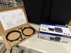 Alpine SPG-10C2 4” Inch Speakers With Porsche 996 986 911 Dash Adapter Front New