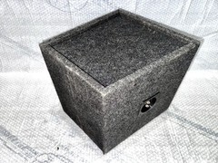 SEALED 10″ SUBWOOFER TRUCK BOX SLANTED ENCLOSURE SINGLE SUB 13X13X12 BOX