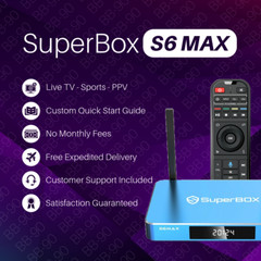 2025 SuperBox S6 Max Media Player Smart Box TV Box No monthly fees