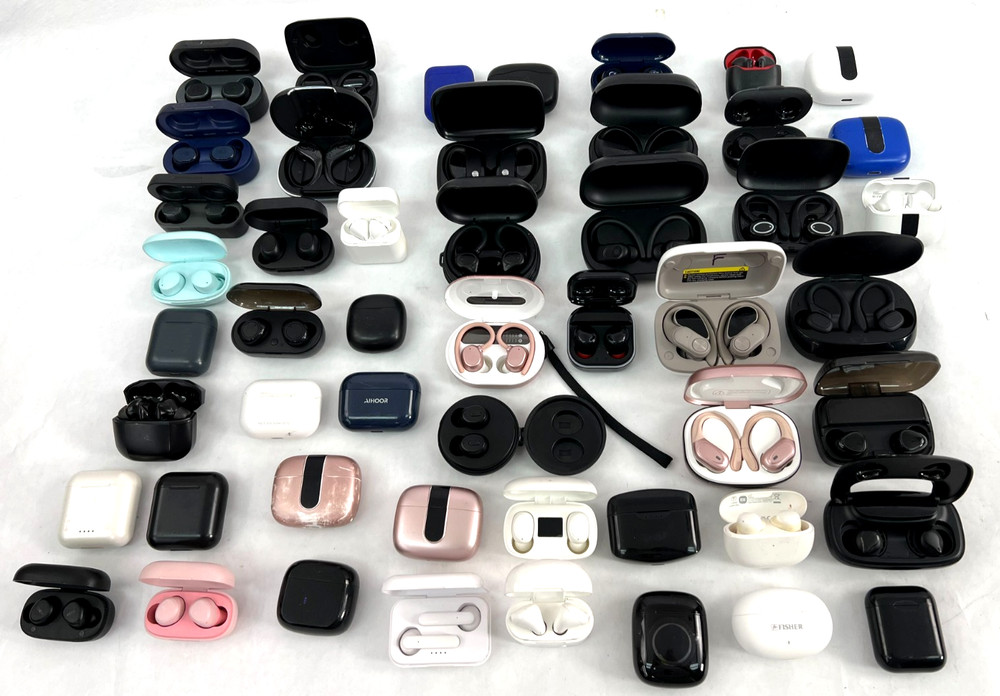 LOT of 50 Skullcandy MPOW ONN TOZO Generic In-ear Bluetooth Earbuds (1)