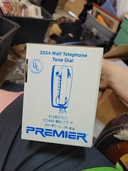 Premier wall phone 2554 New in box Ivory Color