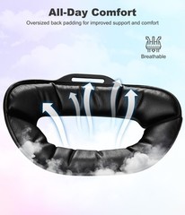 Adjustable VR Headset Strap for Better Support&Comfort for Meta Quest 3S/3/2
