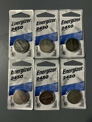 6 Pcs Energizer CR2450 ECR2450 CR 2450 3V Lithium Coin Cell Button Battery