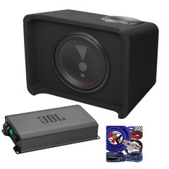 JBL Stage GT 50011 1220W Amp + Club 1200P 1200W Car Audio Sub + Kit