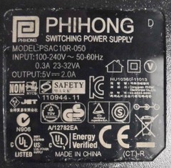 Lot of 63, 5V 2A PHIHONG PSAC10R-050 Power Adapter