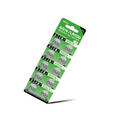 10-50 PCS AG10 LR1130 Cell Coin 1.5V LR54/SR1130/189/389 Alkaline Button Battery