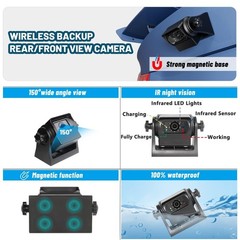 EWAY Wireless WiFi 1 Backup Camera, 1X Camera with 5 Inch Monitor