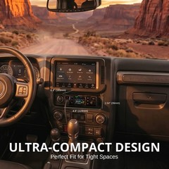 Radioddity CB-5000 Small CB Radio SSB AM FM 12V 24V Truck Offroad TFT SWR Transc