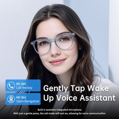 Smart Glasses for Women Men, Bluetooth Audio Glasses with Color-Changing Lenses,
