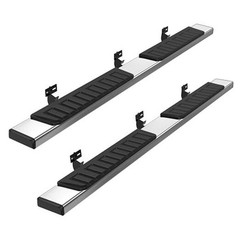 6 inches Running Board Side Steps Quad Cab Silver 2009-2018 Dodge Ram 1500