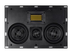 Monoprice Amber 3-Way Carbon Fiber In-Wall Speaker Center Channel – Dual 5.25in