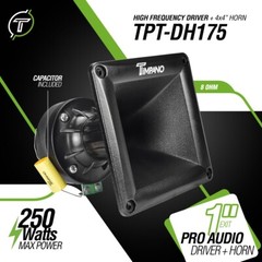 (2) TIMPANO TPT-DH175 1″ EXIT HIGH FREQUENCY COMPRESSION HORN DRIVER 250W 8 OHM