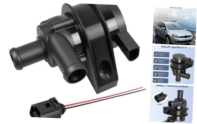 Cooling Water Pump with Plug Compatible With VW Beetle Jetta Passat Tiguan CC