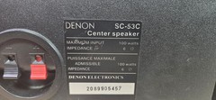 Denon SC-53C Center Speaker w/ Two SC-53S Satellite Speakers **ALL WORK GOOD**