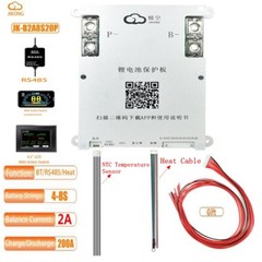 JK Smart BMS Heat CAN 2A Active Balance 4S-8S 200A Lifepo4 Li-Ion LTO lot USA