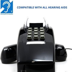 Single Line Classic 2554 Wall Phone with Loud Ringer and Handset Volume Contr…