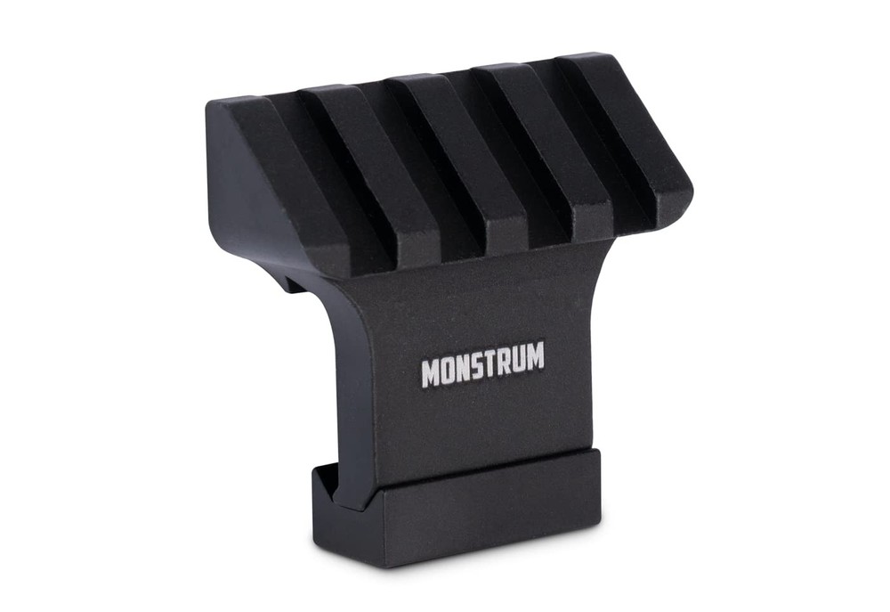 Monstrum 45 Degree Offset Picatinny Rail Mount 1 Count (Pack of 1), Black