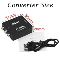 RCA AV to HDMI HD Converter Composite CVBS Video Adapter Wii NES SNES