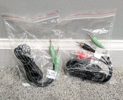 TV Ears RCA Analog Audio Cord Transmitter Analog Audio Out 2 Lot Cables NEW