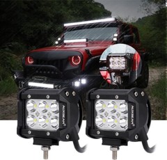 2x 4INCH 18W LED Work Light Bar Spot Pods Offroad Fog Lamp 4WD Pickup ATV Truck