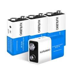 XUNIUZERO 9V Batteries Carbon 9 Volt Battery for Smoke Detector 6F22 Square