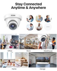 ZOSI 4-in-1 TVI 1080P Waterproof CCTV Outdoor Home Surveillance Security Camera