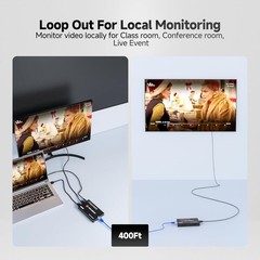 J-Tech Digital HDMI Extender Over Single Cat5e/6/7 1080P 60Hz Up to 400ft, AV Ov