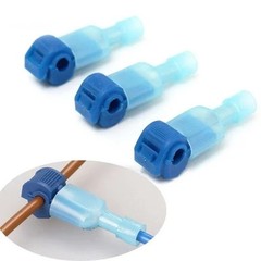 20Pcs Insulated 22-10 AWG T-Taps Quick Splice Wire Terminal Connectors No Solder