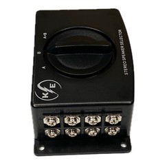 A/B A B A+B Stereo Speaker Selector Switch Switcher Combiner 2 Way Black Box